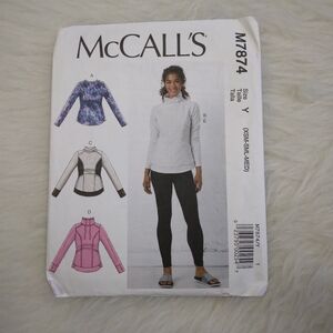 MCCALL'S M7874 Sz XS-S-M Misses Tops In 4 Variations And Leggings